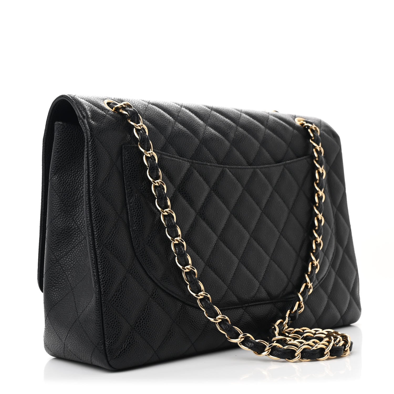 Chanel Caviar Quilted Maxi Single Flap Black 3 of 10
