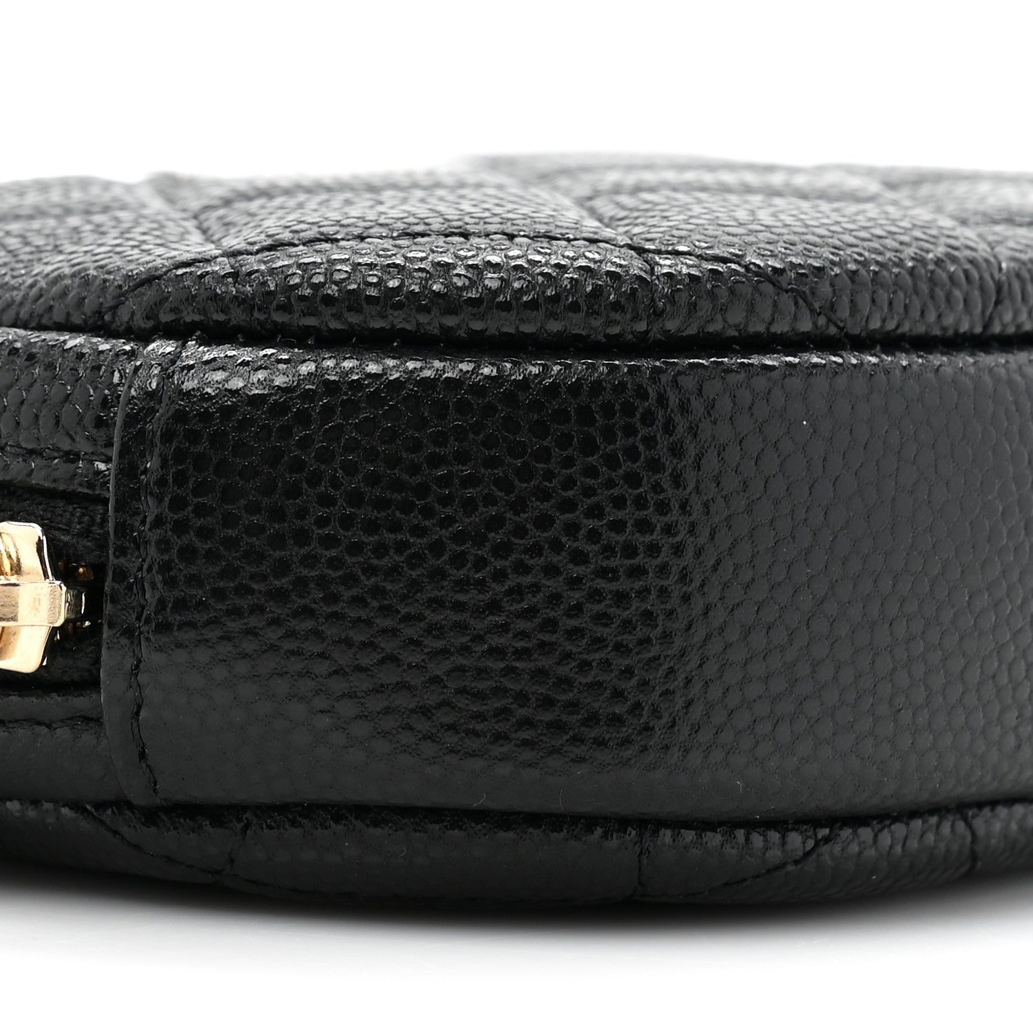 Chanel Caviar Quilted Zip Around Classic Coin Purse Black 9 of 10