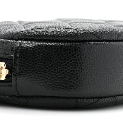 Chanel Caviar Quilted Zip Around Classic Coin Purse Black 9 of 10