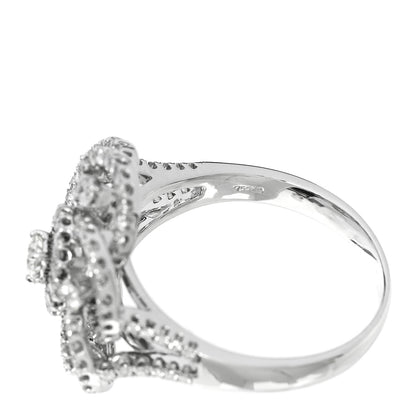 Parker & West by FASHIONPHILE 18K White Gold Diamond 1.24ctw Flower Ring 59 8.75 10 of 10