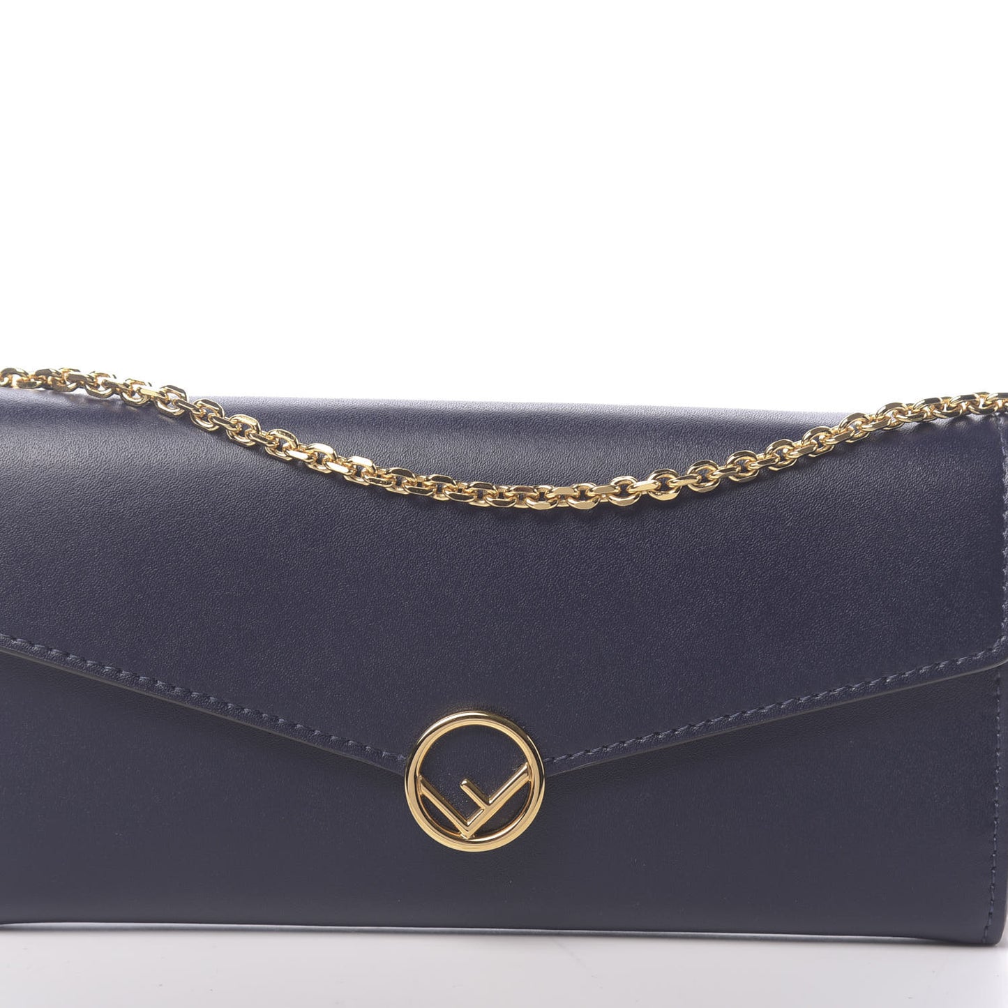 Vitello Liberty Lucido F is Fendi Continental Envelope Wallet On Chain Blueberry