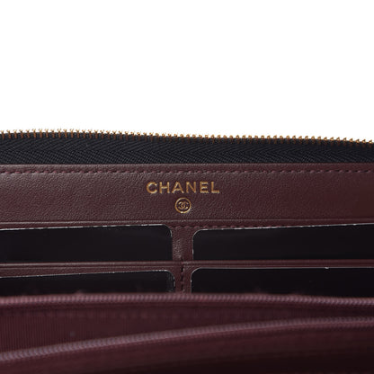 Chanel Caviar Quilted Large Gusset Zip Around Wallet Black 5 of 8