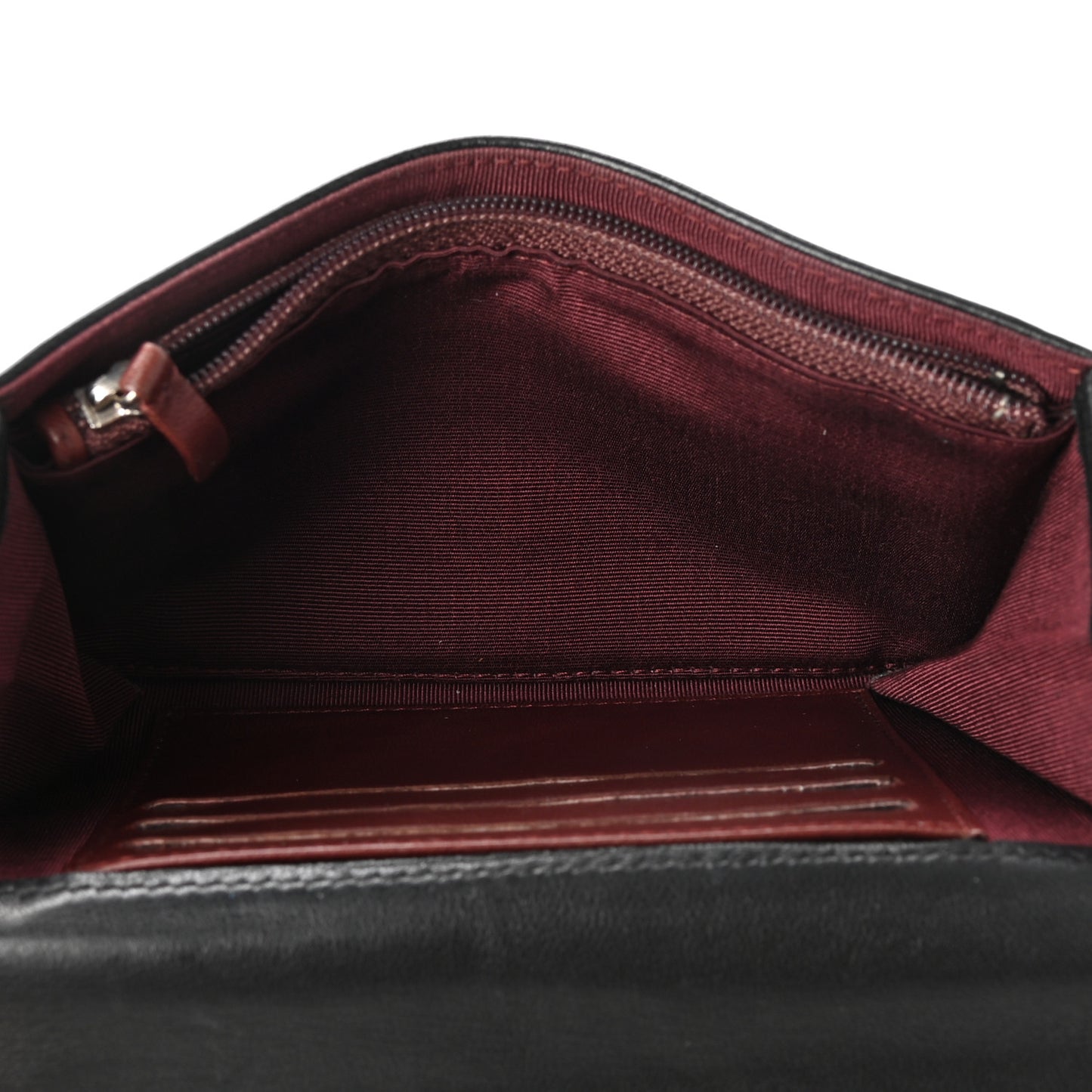 Lambskin Quilted Small Flap Wallet Black