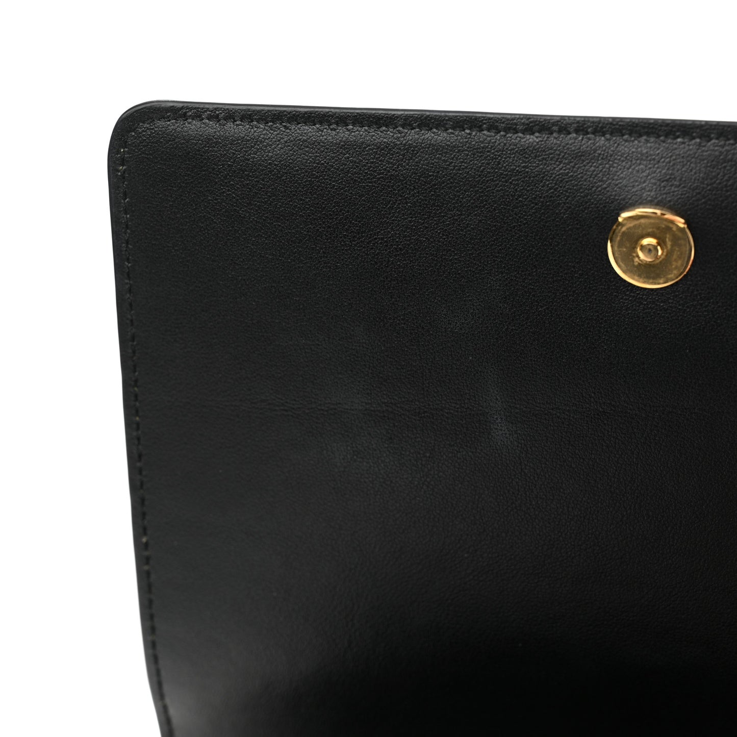 Saffiano Chain Shoulder Bag Black