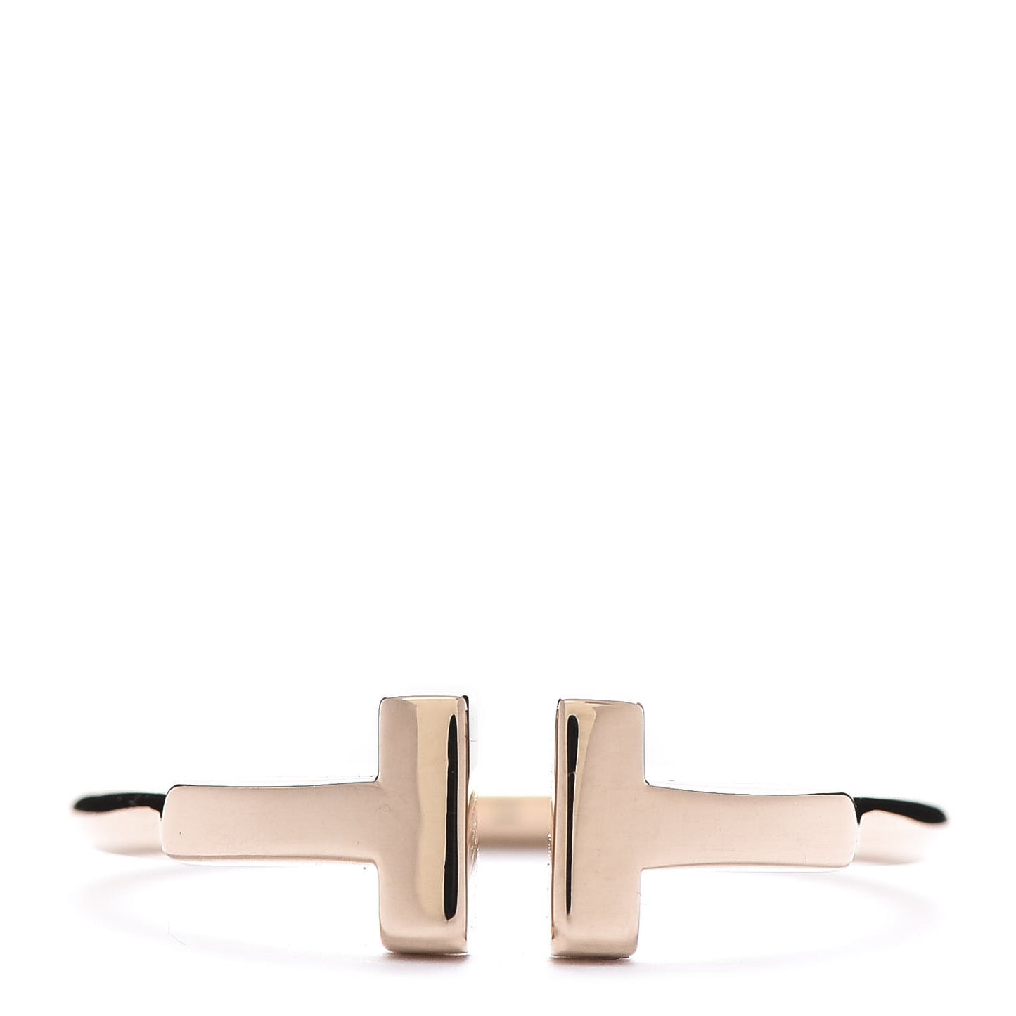 18K Rose Gold T Wire Ring 53 6.5