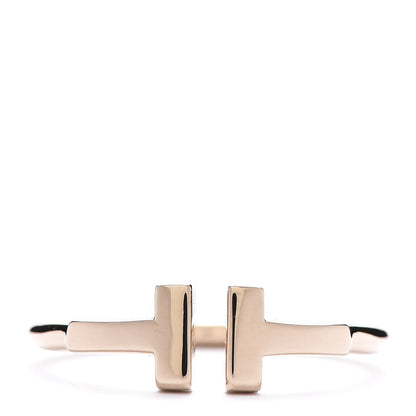Tiffany 18K Rose Gold T Wire Ring 53 6.5 1 of 5