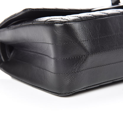 Chanel Aged Calfskin Chevron Quilted 2.55 Reissue 225 Flap So Black 5 of 11
