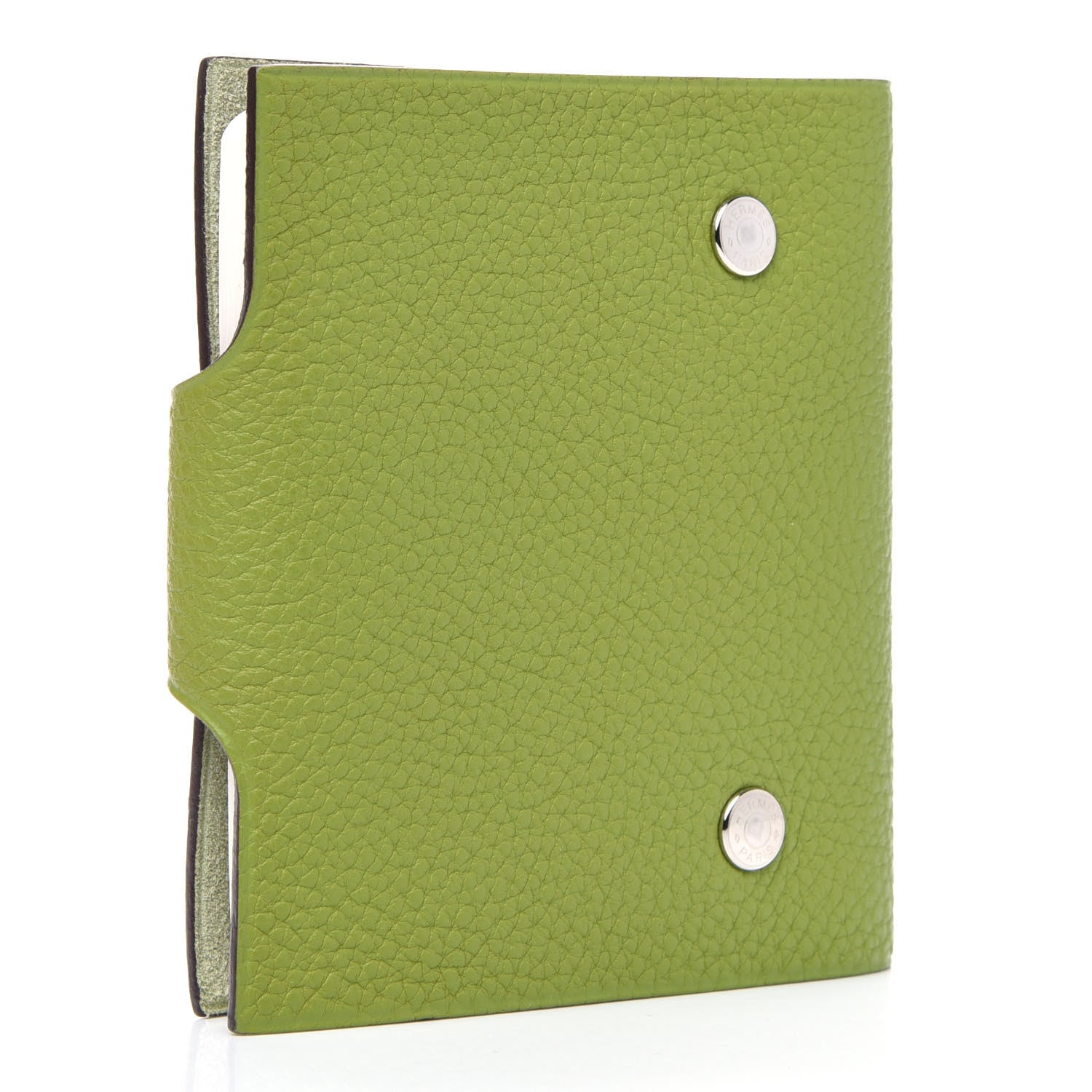 Hermes Togo Ulysse Mini Notebook Cover Vert Anis 2 of 4