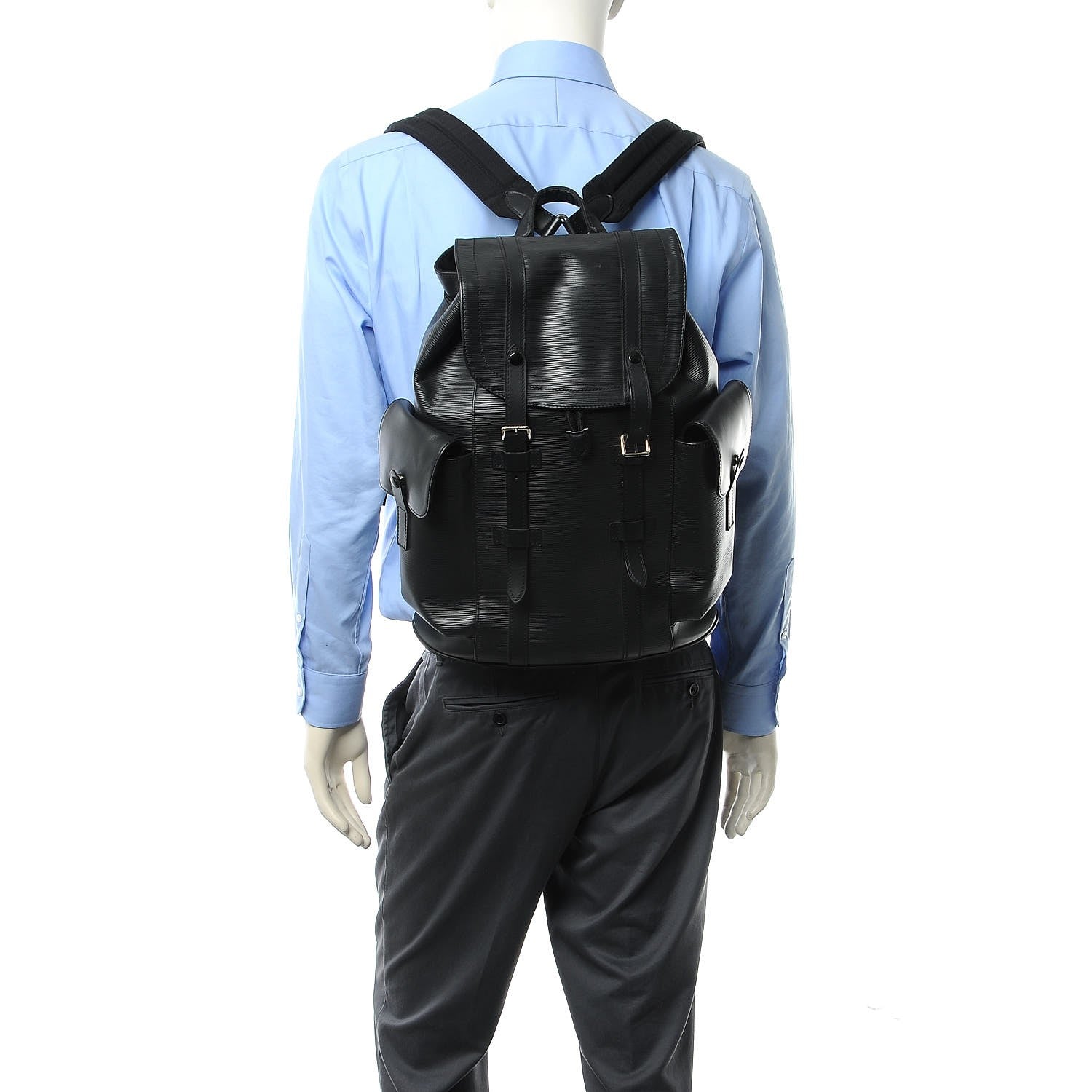 Louis Vuitton Epi Christopher Backpack PM Black 2 of 8
