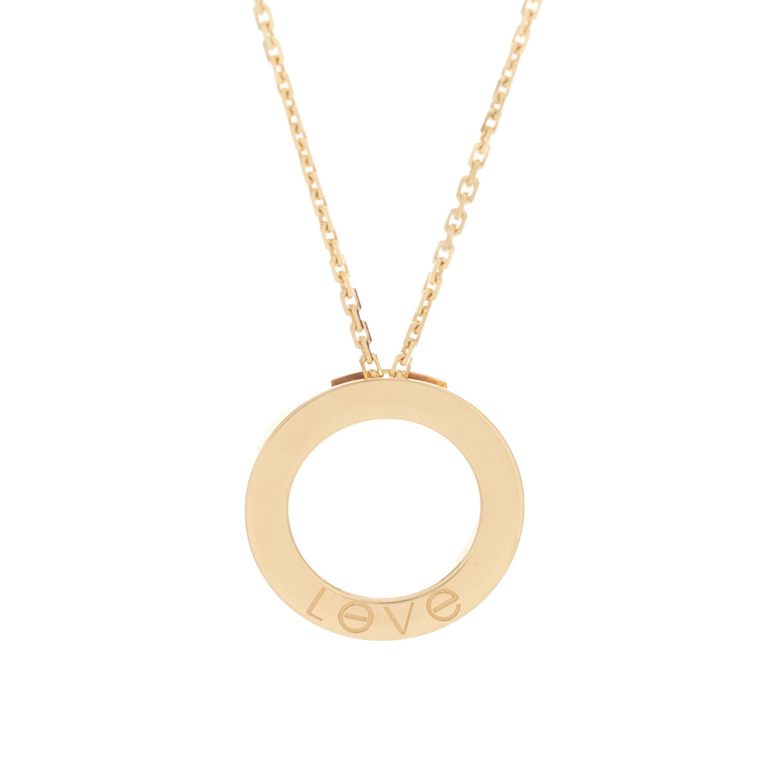 Cartier 18K Yellow Gold LOVE Pendant Necklace 4 of 6