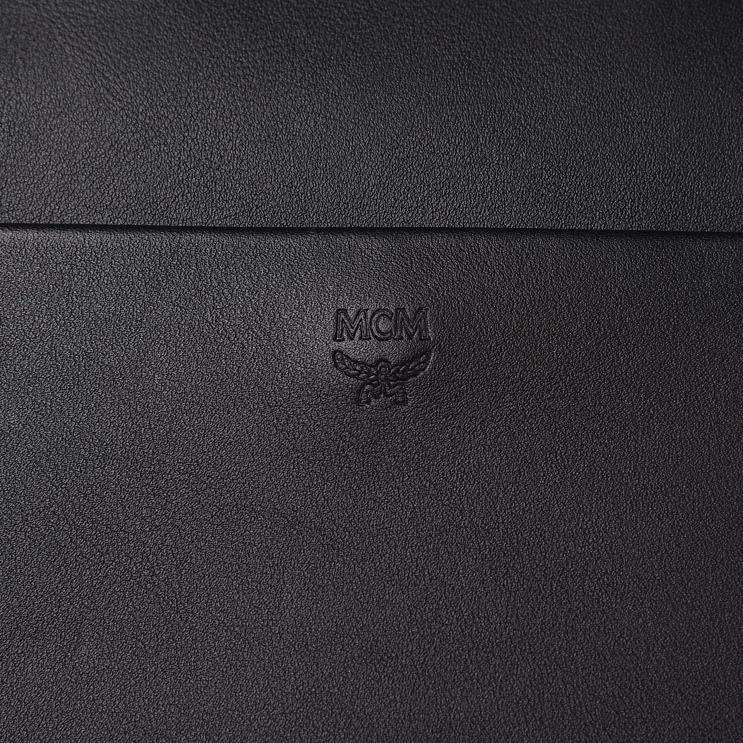 MCM Calfskin Essential Monogram Small Backpack Black 7 of 11
