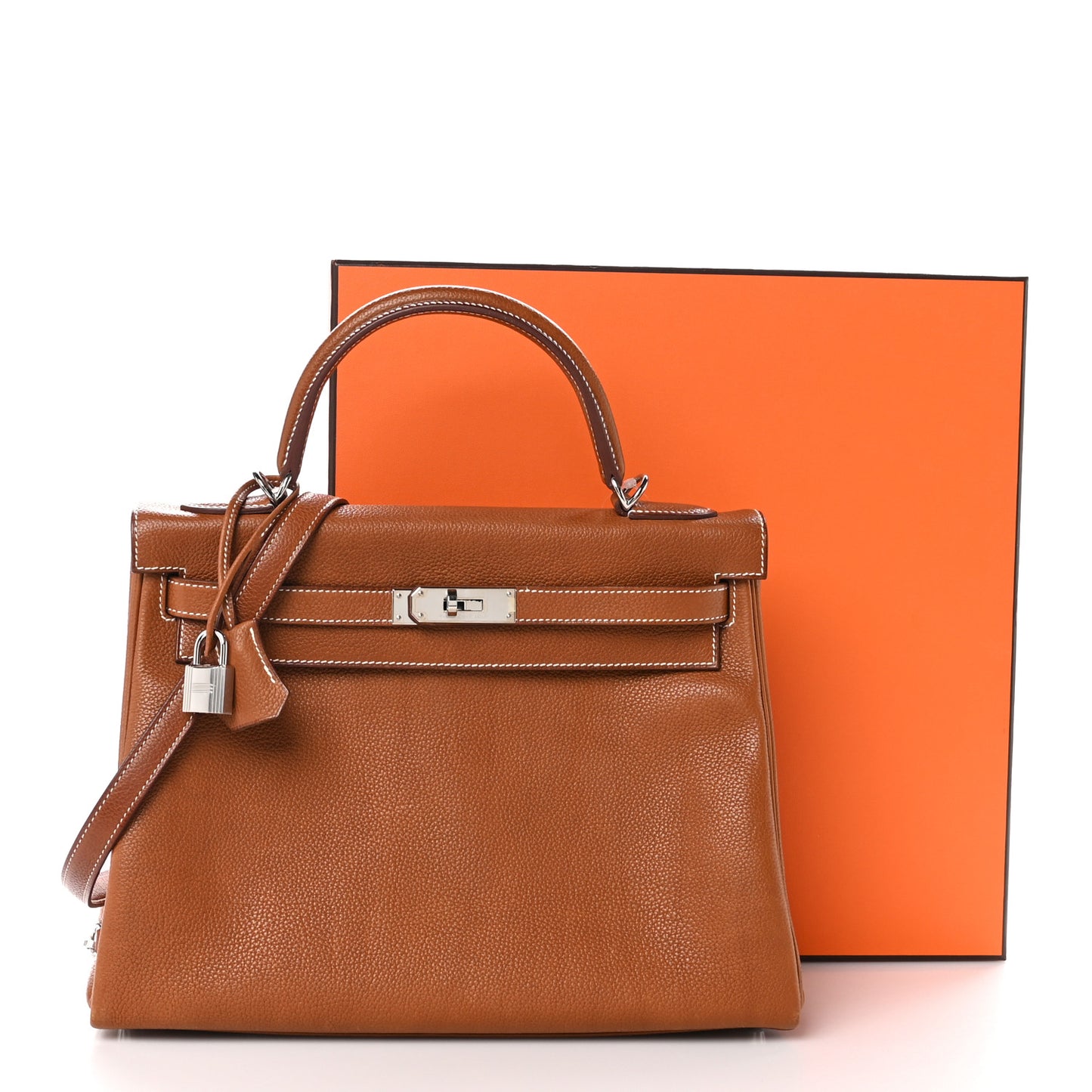 Barenia Faubourg Kelly Retourne 32 Fauve