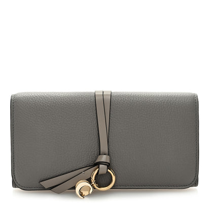 Chloe Calfskin Alphabet Long Wallet Cashmere Grey 1 of 6