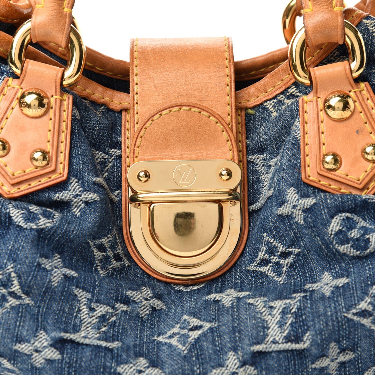 Louis Vuitton Monogram Denim Pleaty Blue 10 of 10