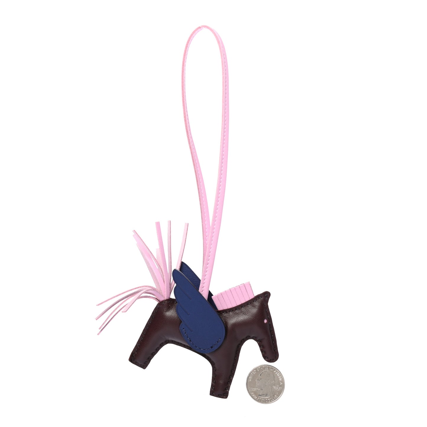 Milo Lambskin Grigri Rodeo Pegase Horse Bag Charm PM Rouge Sellier Mauve Sylvestre Bleu Saphir