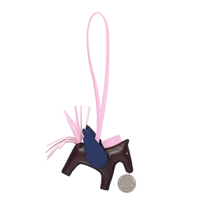 Hermes Milo Lambskin Grigri Rodeo Pegase Horse Bag Charm PM Rouge Sellier Mauve Sylvestre Bleu Saphir 2 of 4