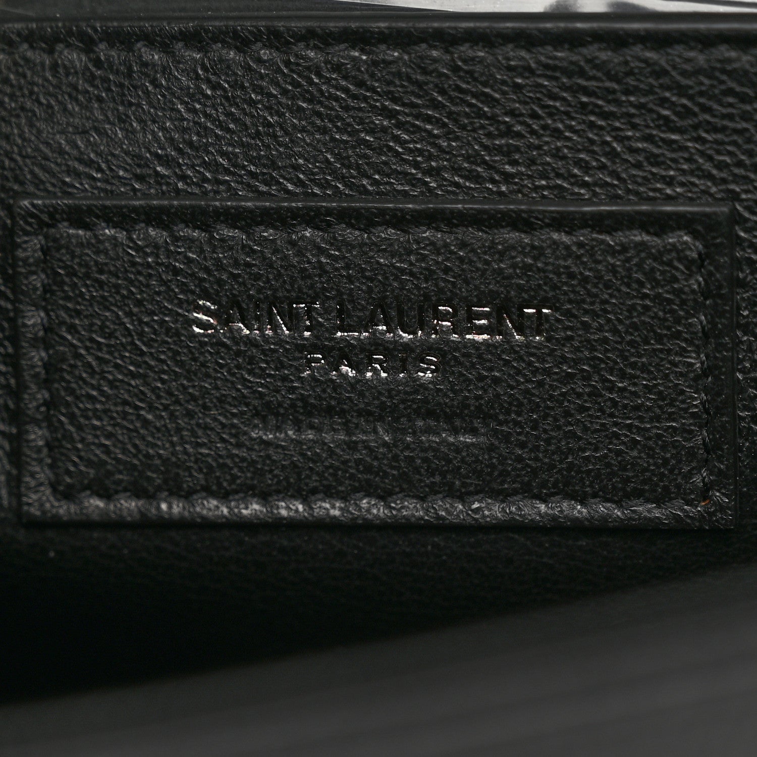 Saint Laurent Grain De Poudre Small Monogram Monochrome Kate Satchel Black 6 of 10