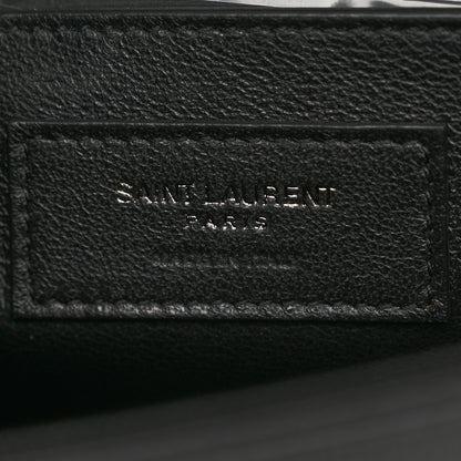 Saint Laurent Grain De Poudre Small Monogram Monochrome Kate Satchel Black 6 of 10