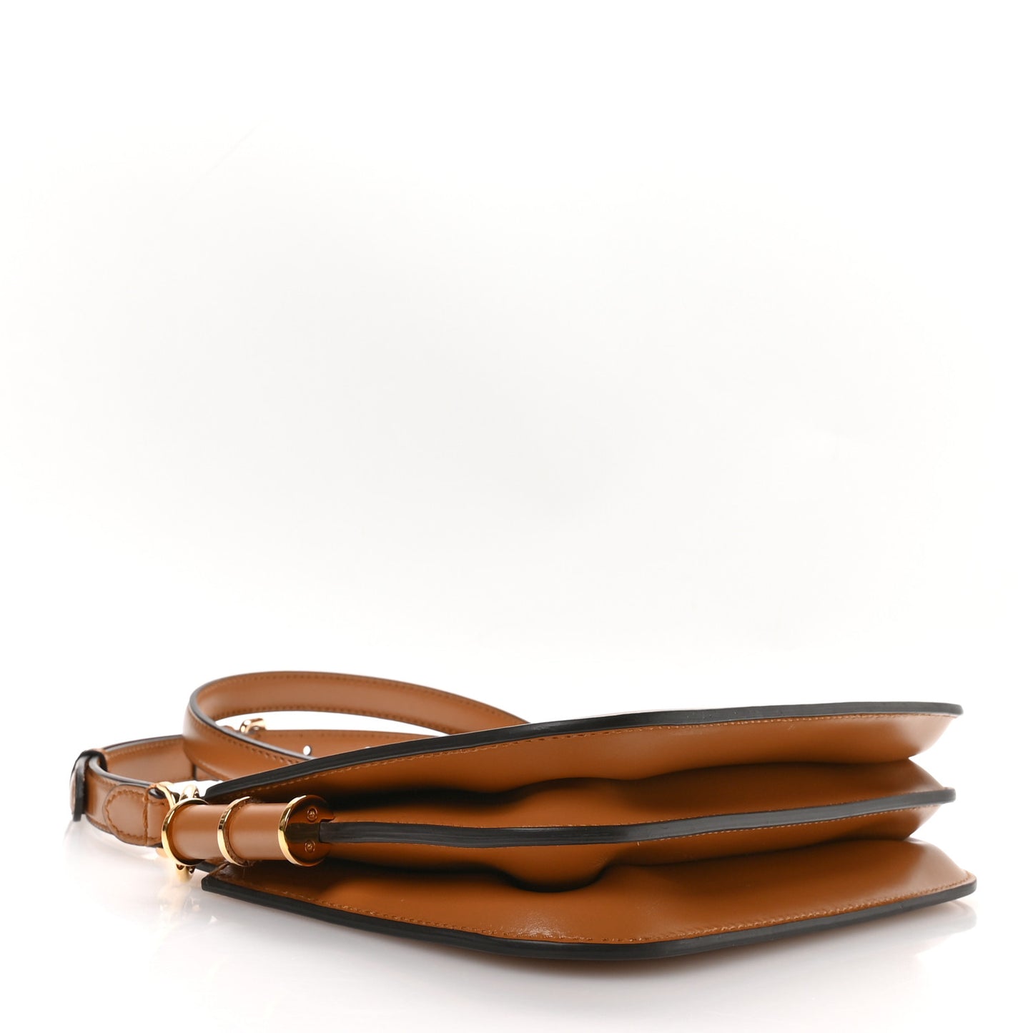 Vitello King Luxor Fendi Touch Shoulder Bag Caramello