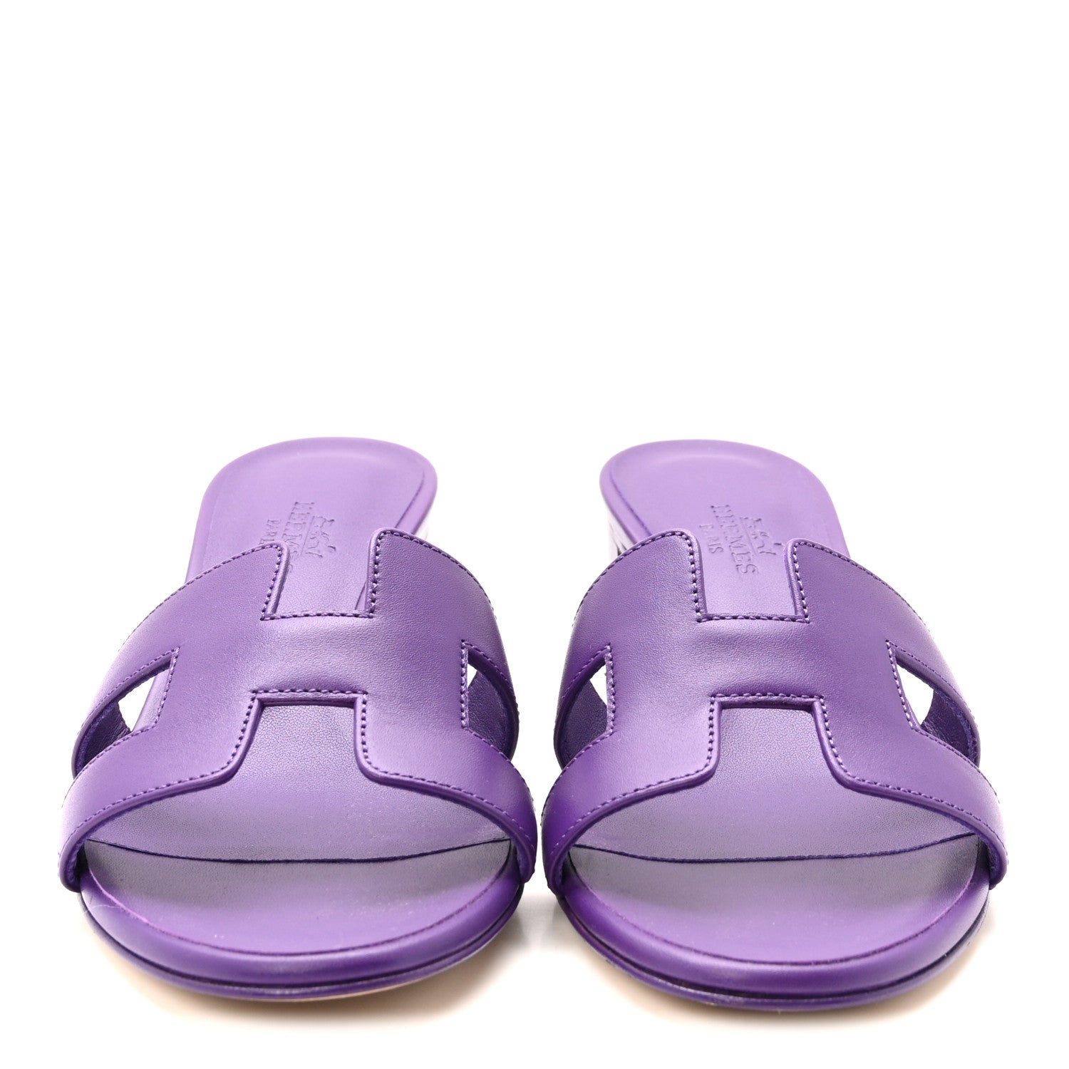 Hermes Calfskin Oasis Sandals 36 Violet Majorette 3 of 10