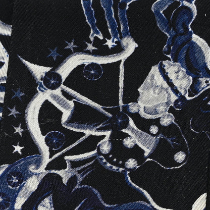 Christian Dior Silk Zodiac Fantastico Mitzah Scarf Blue 4 of 4