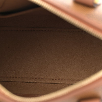 MCM Lauretos Nappa Mini Ella Boston Bag Cognac 5 of 9