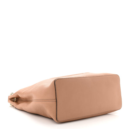 Gucci Pebbled Calfskin Large Soho Hobo Camelia 4 of 12