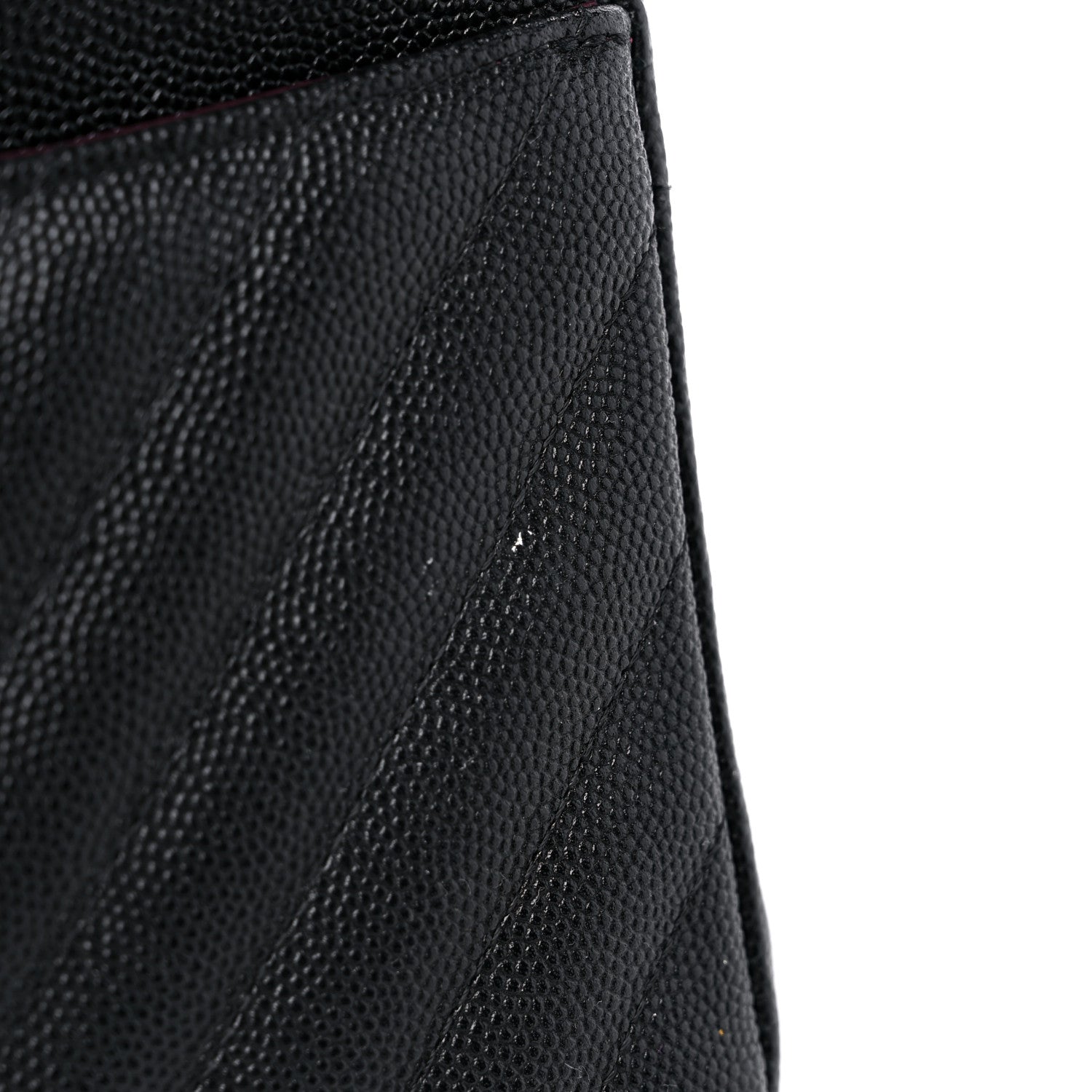 Chanel Caviar Chevron Quilted Medium Double Flap Black 11 of 12