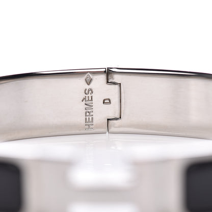 Hermes Enamel Narrow Clic Clac H Bracelet GM Black 4 of 6