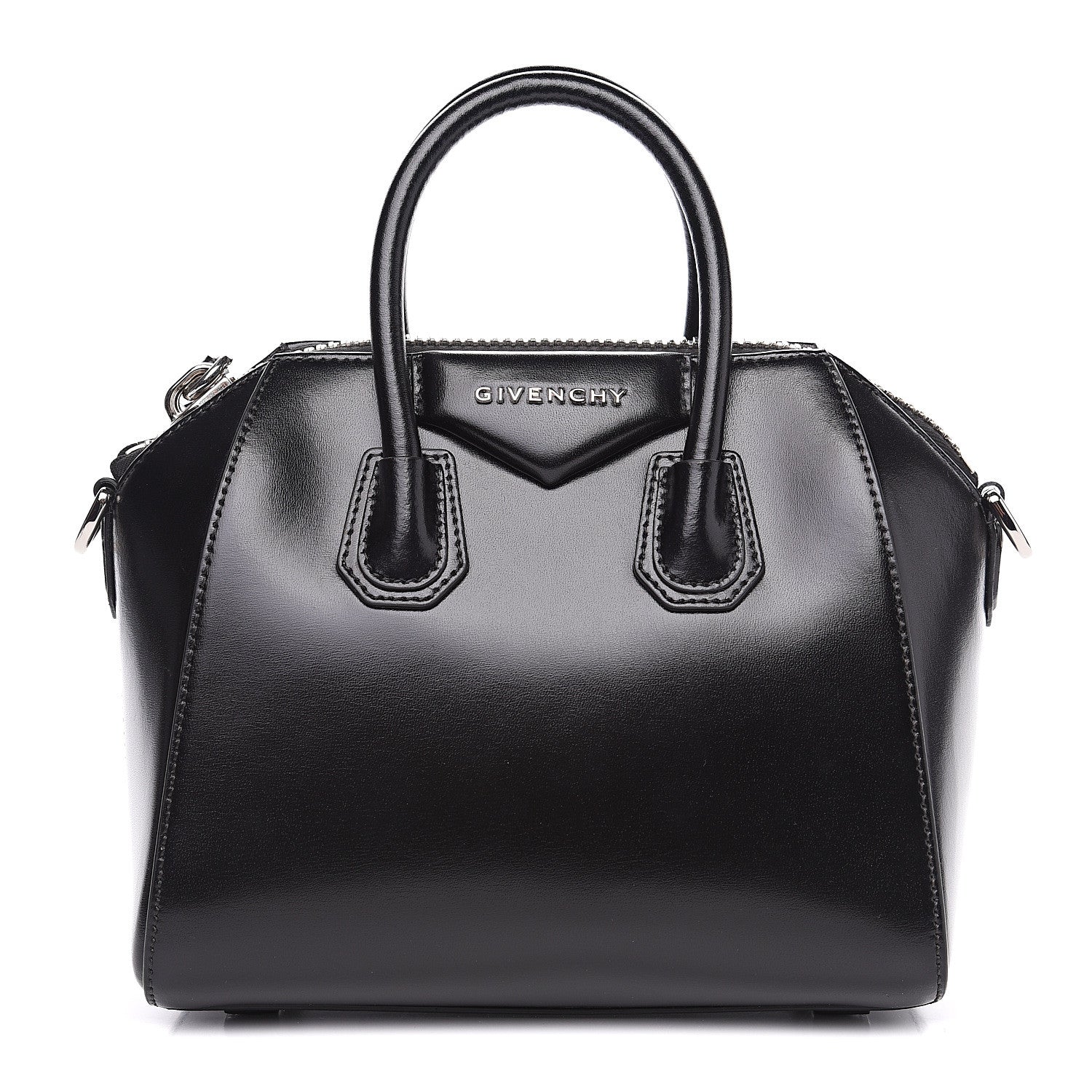 Givenchy Shiny Lord Calfskin Mini Antigona Black 1 of 8