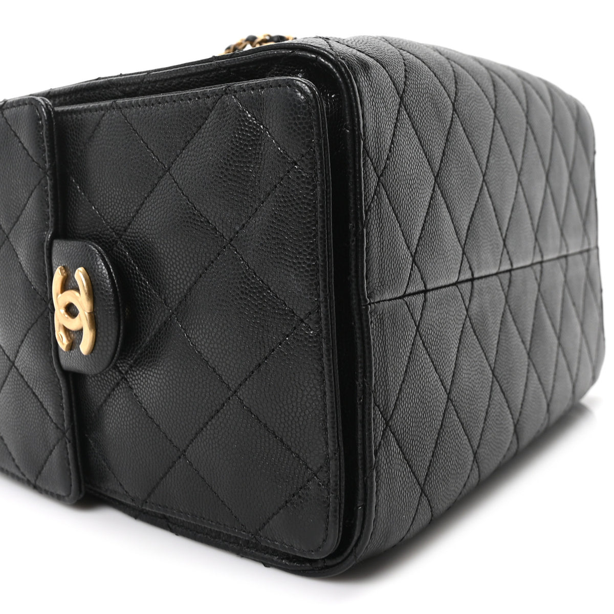 Caviar Quilted Small Chanel 25 Handbag Black