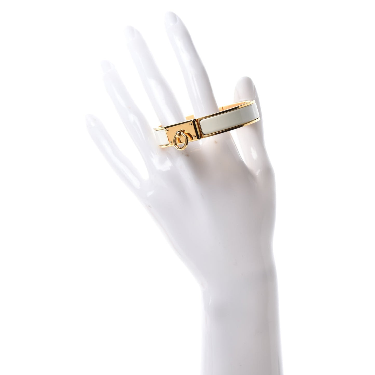 Enamel Clic Anneau Bracelet PM Craie