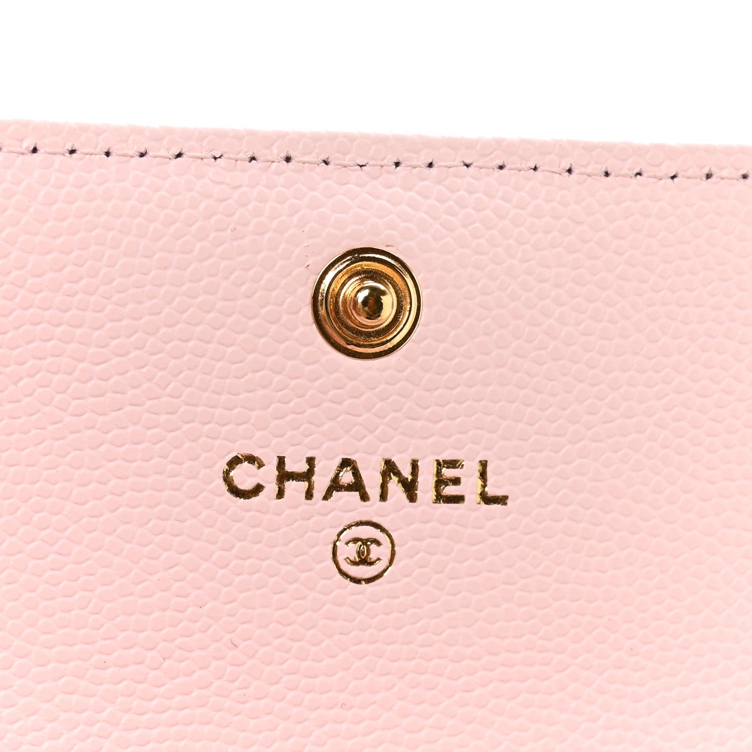 Chanel Caviar Quilted Flap Card Holder Wallet Light Pink 6 of 9