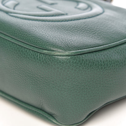 Gucci Pebbled Calfskin Small Soho Disco Bag Emerald Green 12 of 17