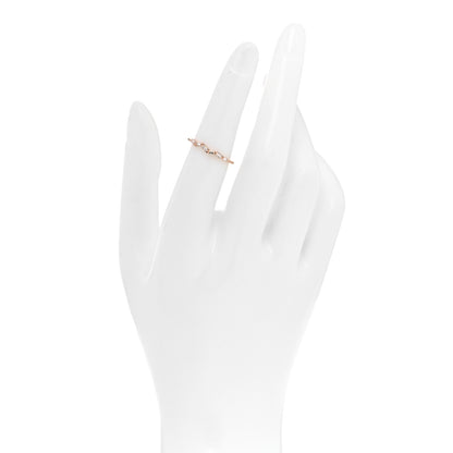 Suzanne Kalan 18K Rose Gold Diamond Thin Classic Baguette Ring 52 6 3 of 12