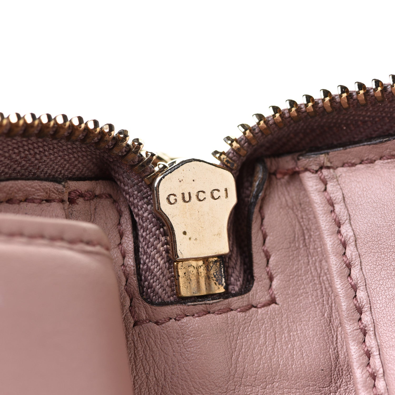 Gucci Patent Soho Zip Around Wallet Dark Cipria 9 of 11