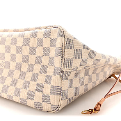Louis Vuitton Damier Azur Neo Neverfull MM Rose Ballerine 9 of 10