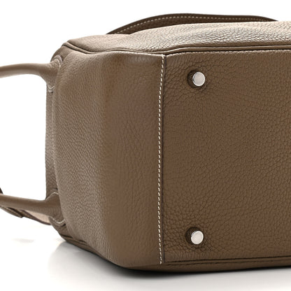 Hermes Taurillon Clemence Lindy 30 Etoupe 9 of 10