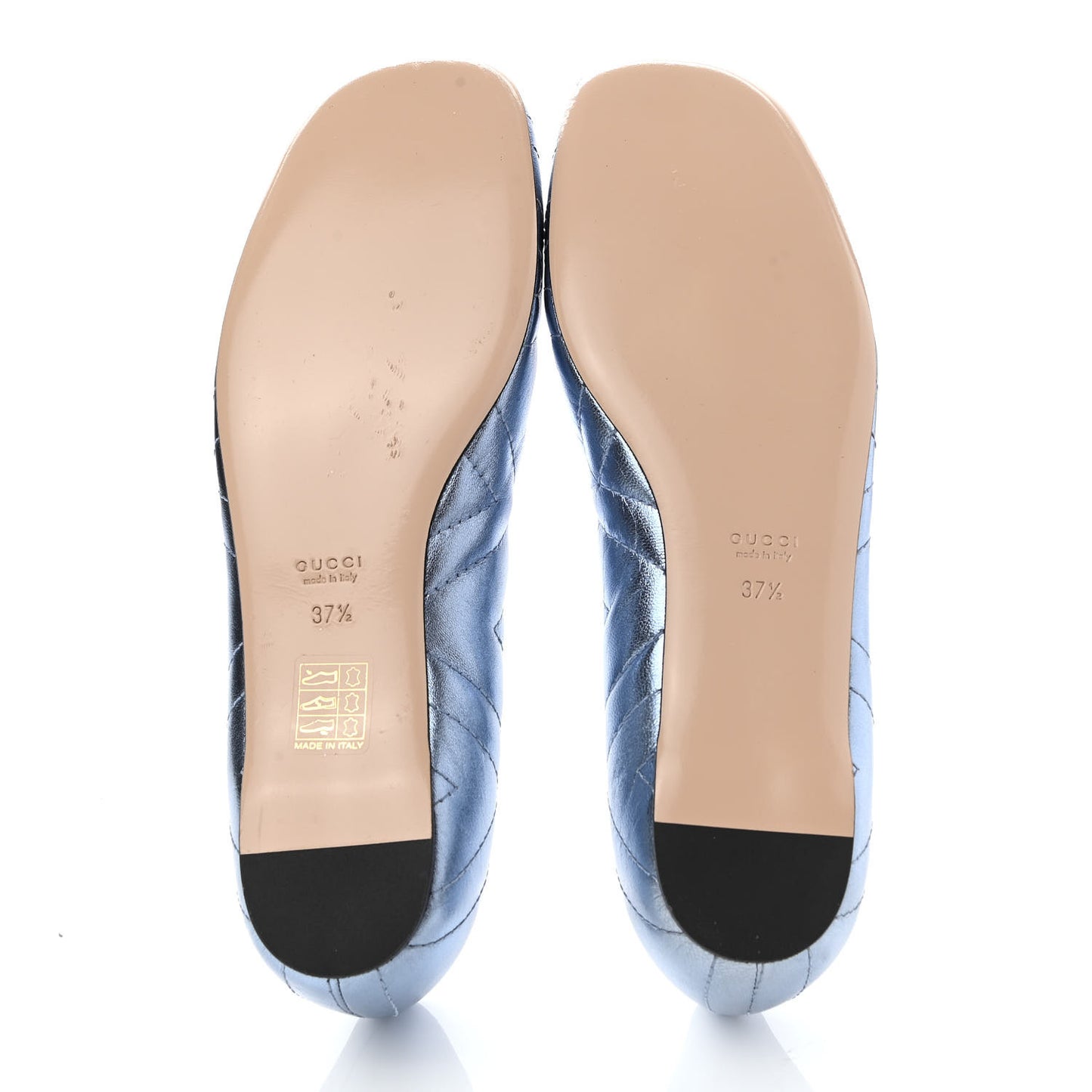 Metallic Nappa Trapuntata Tiger Head Ballerina Flats 37.5 Cielo