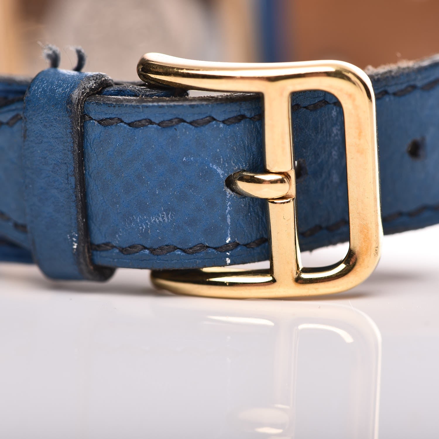 Hermes Stainless Steel Courchevel 23mm Medor Quartz Watch Bleu France 12 of 13