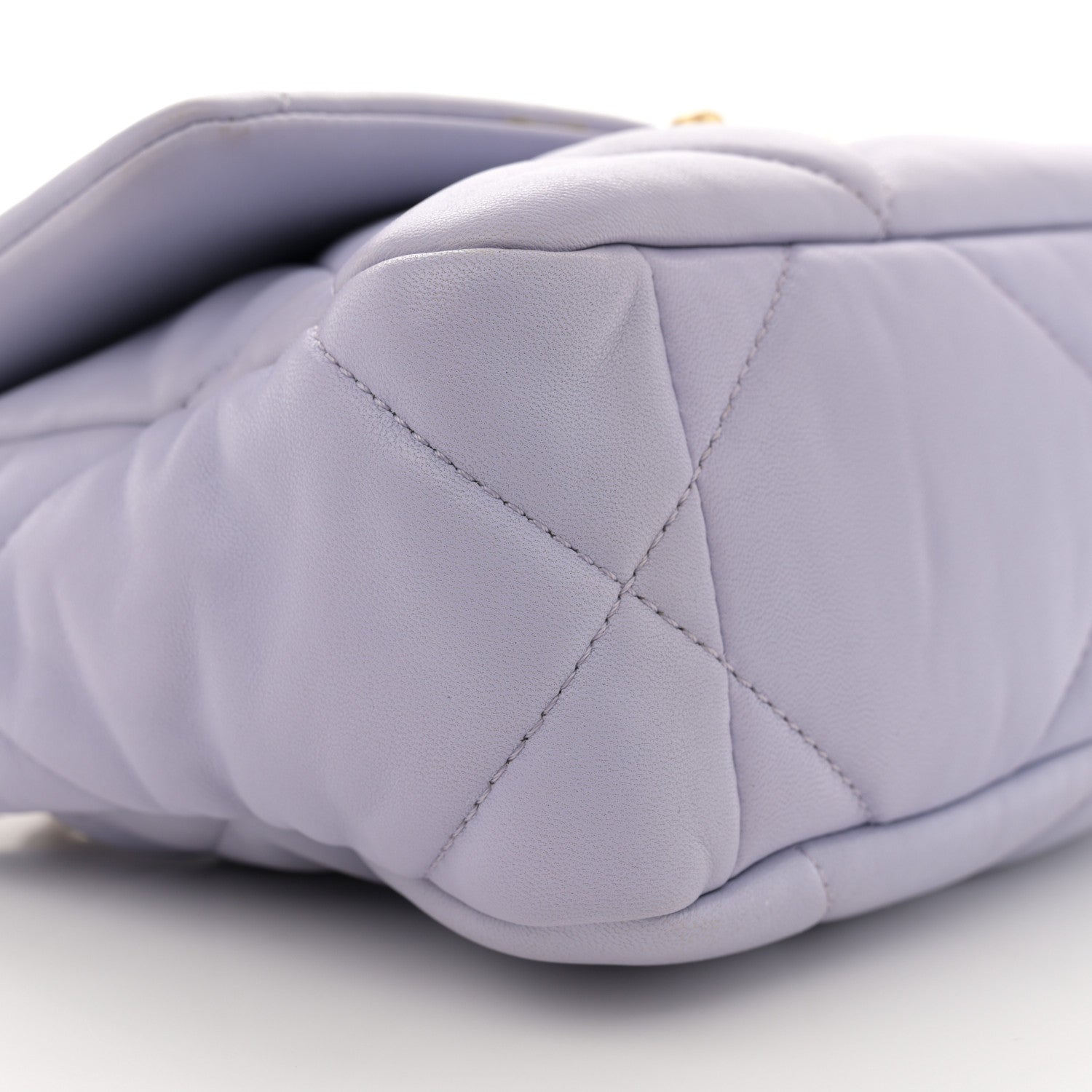 Chanel Lambskin Quilted Medium Chanel 19 Flap Light Purple 9 of 10
