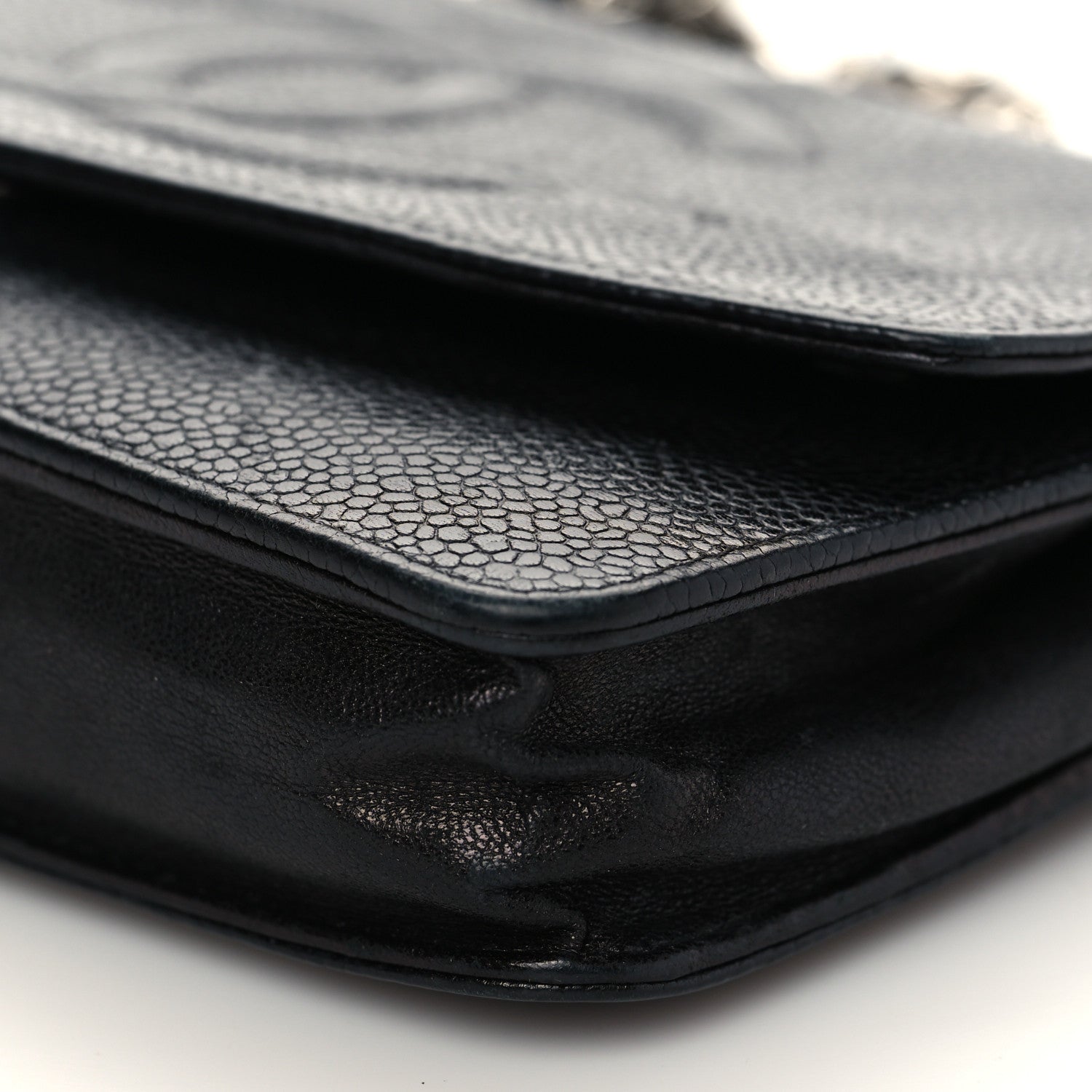 Chanel Caviar Timeless CC Wallet On Chain WOC Black 9 of 11
