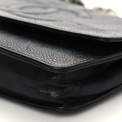 Chanel Caviar Timeless CC Wallet On Chain WOC Black 9 of 11