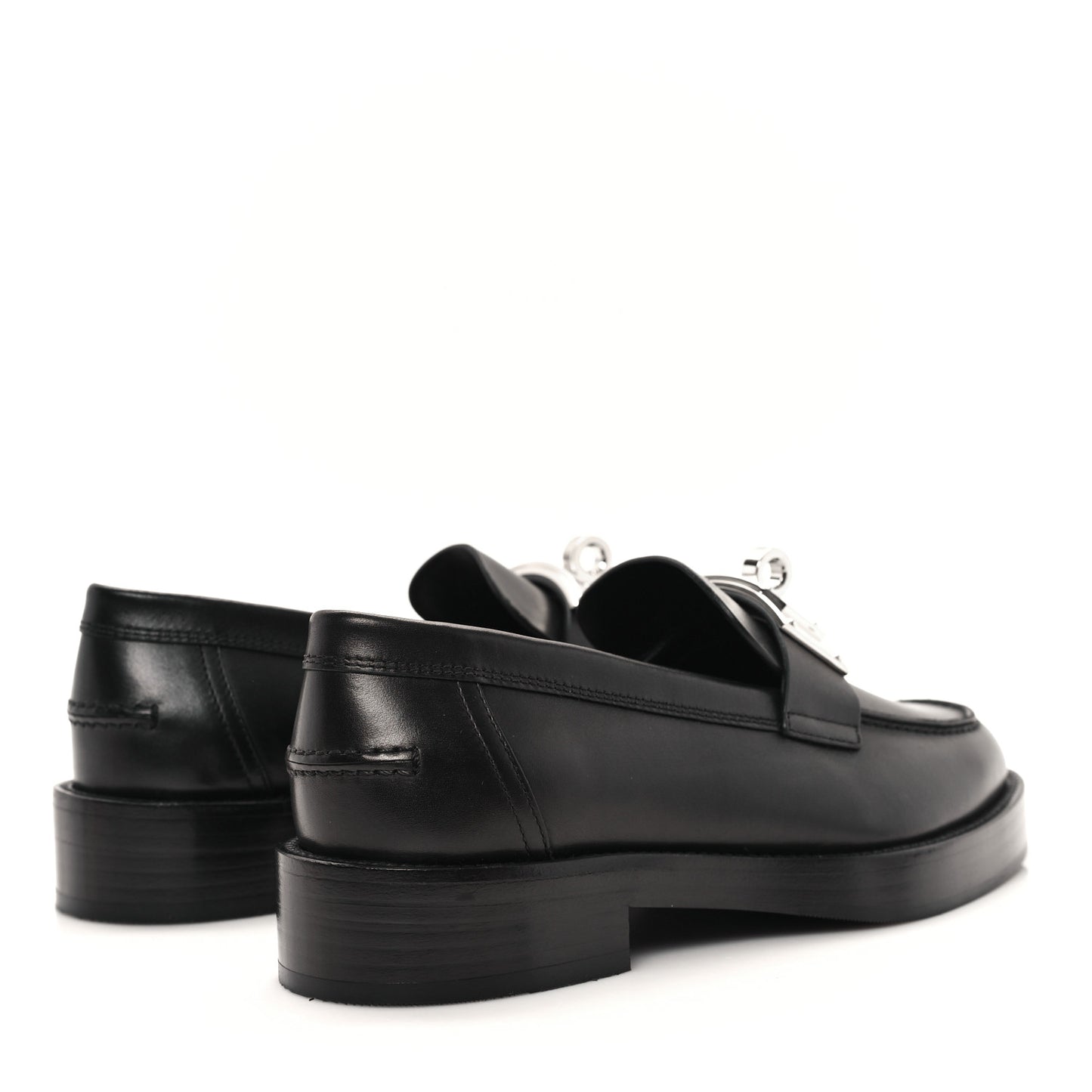 Calfskin Womens Hot Loafer 37 Black