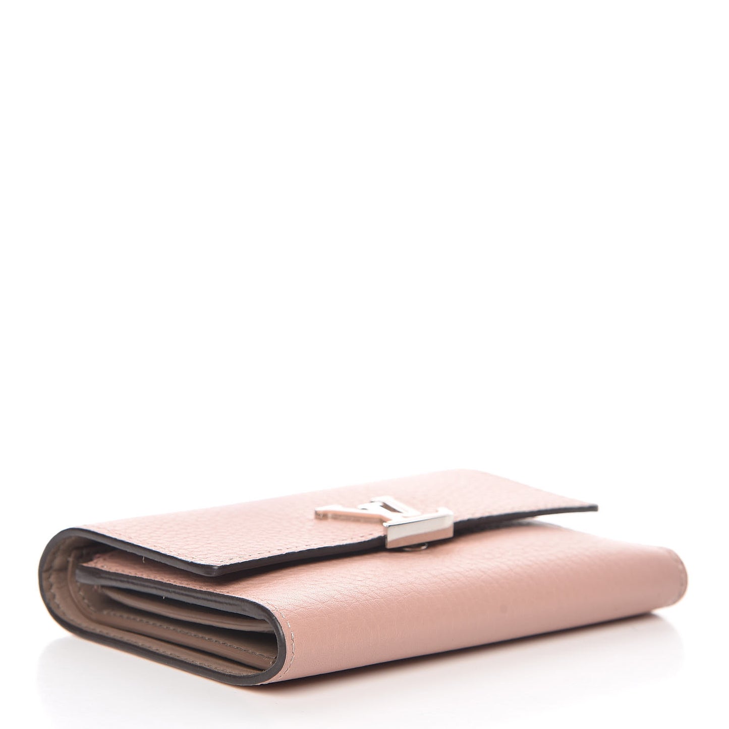 Taurillon Capucines Compact Wallet Magnolia