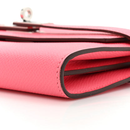 Hermes Epsom Kelly Longue Wallet Rose Azalee 12 of 18