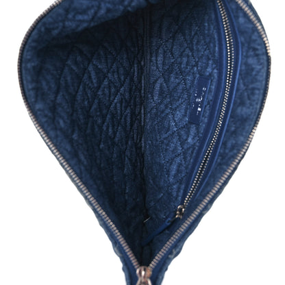 Chanel Denim Pocket Medium Cosmetic Case Blue 5 of 14