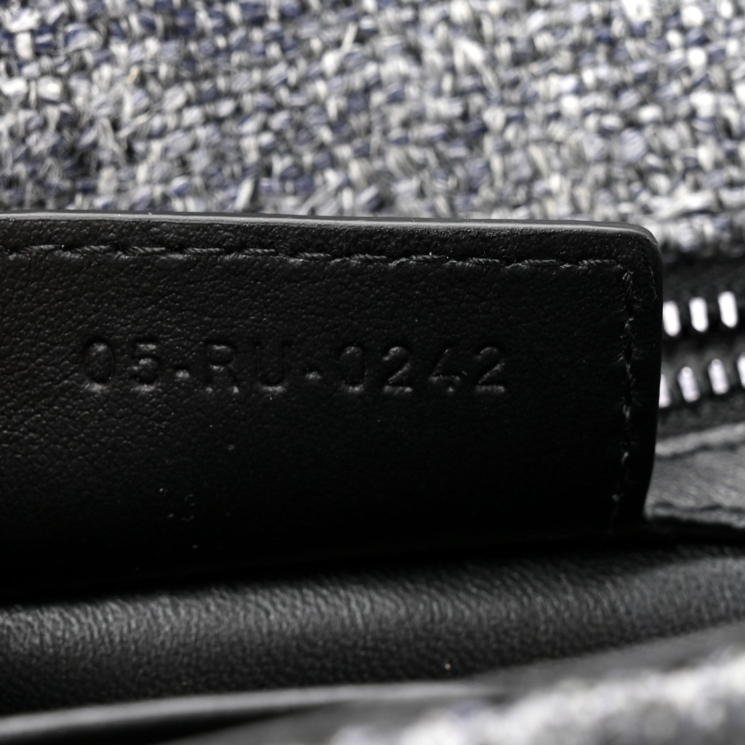 Christian Dior Tweed Macrocannage Medium Caro Bag Black 7 of 10