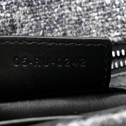 Christian Dior Tweed Macrocannage Medium Caro Bag Black 7 of 10