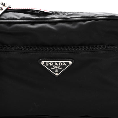 Prada Tessuto Nylon Studded New Vela Shoulder Bag Black Fuoco 7 of 9